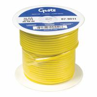 GROTE Automotive Cable: GXL, 100 ft, 1 Conductor, 14 AWG, Yellow, 60 V Volt (MPN 87-7211). Key specifications — Brand: GROTE.