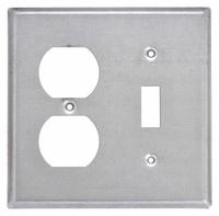 RACO Electrical Box Cover: 2 Gangs, Open, For Square Box Shape, Galvanized Steel, 1/2 in Overall Dp (MPN 872). Key specifications — Brand: RACO; For Box Shape: Square; Material: Galvanized Steel; Cover Design: Open.