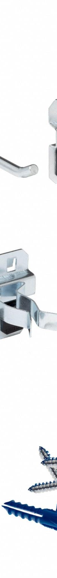 TRITON PRODUCTS Pegboard Strip Kit: Square, 3/8 in Peg Hole Size, 4 1/2 in x 18 in x 9/16 in, Steel (MPN LBS18T-SLV). Key specifications — Material: Steel; Finish: Epoxy Coated; Peg Hole Shape: Square; Includes: Strip: LBS-4S; Color: Silver; Brand: TRITON PRODUCTS.