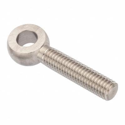 AMPG Fixed Rod End: Stainless Steel, Plain, 2 1/2 in Hole Center-to-End Lg - Stainless Steel Male Threaded Fixed Rod Ends