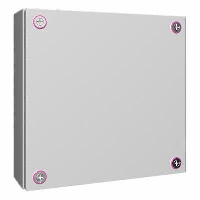 RITTAL Enclosure: Light Gray, Steel, 15 in x 15 in x 5 in, NEMA 1/12/3R/4 - Metallic Boxes
