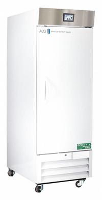 AMERICAN BIOTECH SUPPLY Lab Refrigerator: 26 cu ft, Upright, 1°C to 10°C, 36 1/2 in Overall Dp (MPN ABT-HC-26S-TS). Key specifications — Door Opening Style: Right; Color: White; Alarm Type: Door Ajar; Manufacturer Part Number: ABT-HC-26S-TS; Brand: AMERICAN BIOTECH SUPPLY; Product Type: Lab Refrigerator; Door Type: Swing Solid; Refrigerant Type: R-290.