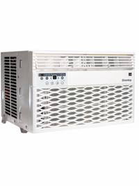 DANBY Window Air Conditioner: 250 sq ft, 6,000 BtuH, 115V AC, 5-15P, Cooling Only, Fixed (MPN DAC060EB6WDB). Key specifications — Brand: DANBY; Combined Energy Efficiency Ratio (CEER) Rating: 12.1; Voltage: 115V AC; NEMA Plug Configuration: 5-15P; Special Features_Broad: Remote Control.