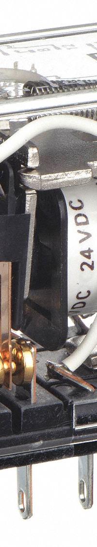 OMRON General Purpose Relay: Socket Mounted, 5 A Current Rating, 24V DC, DPDT, 8 Pins/Terminals (MPN MY2Z-DC24). Key specifications — Brand: OMRON; Base Type: Square; Mounting Style: Plug-In; Pin Shape: Flat; Electrical Connection: Quick-Connect; Manufacturer Part Number: MY2Z-DC24; Operating Current: 2 A at 24V DC (Inductive Load); Series: MY Series.