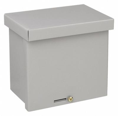 WIEGMANN Enclosure: Steel, 6 in x 6 in x 4 in, 3R, Solid Cover, Screw On, Included - Steel Enclosures with Screw-On Covers