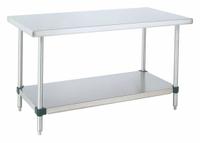 Work Table: 44 in Overall Wd, 34 in Overall Ht, 5 ft Overall Lg, Stainless Steel, Silver (MPN GRWT446FS). Key specifications — Brand: INSTOCK; Countertop Material: Stainless Steel.