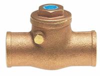 MILWAUKEE VALVE Low Lead Swing Check Valve: Swing, Inline Valve Body, 3/8 in Pipe Size, Bronze, Std (MPN UP1509-3/8). Key specifications — Brand: MILWAUKEE VALVE.