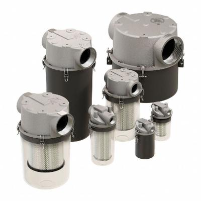 SOLBERG T-Style Adsorbtive Filter: 5 micron Rating, 99% Efficiency, 5 7/8 in Outside Dia - T-Style Vacuum Pump Inlet Filters