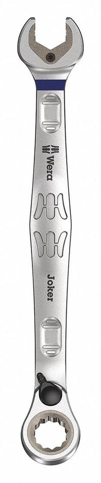 WERA Combination Wrench: Alloy Steel, Nickel Chrome, 7/16 in Head Size, 6 3/8 in Overall Lg, Offset (MPN 05020077001). Key specifications — attr309600: 7/16 in; attr309611: Nickel Chrome; attr309610: Alloy Steel; attr309604: Yes; attr309612: No; attr309613: No; attr309615: No; attr324932: WERA.