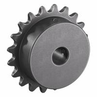 TSUBAKI Single Strand Sprocket: 35, For 3/8 in Chain Pitch, 1/2 in Bore Dia, 20 Teeth, Steel (MPN 35B20F-1/2). Key specifications — Brand: TSUBAKI.