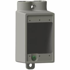 HUBBELL KILLARK Electrical Box: Iron, Rectangular, 1 Gangs, 3/4 in Hub Size, 28.5 cu in Capacity (MPN FDS-2M). Key specifications — Color: Gray; Brand: HUBBELL KILLARK.