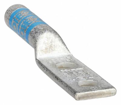 APPROVED VENDOR Compression Lug: For 6 AWG, Stranded Wire, #10 Stud Size, Long - Two-Hole Compression Lugs