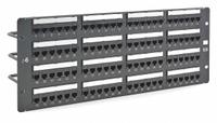 HUBBELL PREMISE WIRING Patch Panel: Flat, 4 Rack Units, 96 Ports, 6, IDC, 4-Pr PoE (4PPOE), Steel (MPN HP696). Key specifications — Brand: HUBBELL PREMISE WIRING; Compatible Cable Performance Category: 6; Material: Steel; _Access Type: Rear Access; _Port Labeling: With Labels; _Power Over Ethernet: 4-Pair PoE (4PPOE); _Rear Termination: IDC; _Series: NextSpeed.