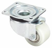 APPROVED VENDOR Plate Caster: Swivel, No Brake, 2 9/16 in Wheel Dia, 1 9/16 in Wheel Wd, Hole, Ball (MPN LK-GSPO 65K). Key specifications — Wheel Bearing Type: Ball; Wheel/Tread Color: Beige; Brand: APPROVED VENDOR; Caster Type: Swivel.