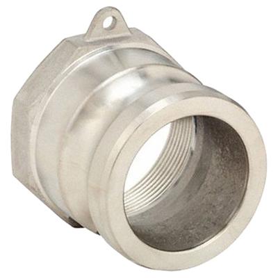 APPROVED VENDOR Cam and Groove Adapter: 1 in Coupling Size, 1 in -11-1/2 Thread Size - Type A Stainless Steel Cam & Groove Fittings