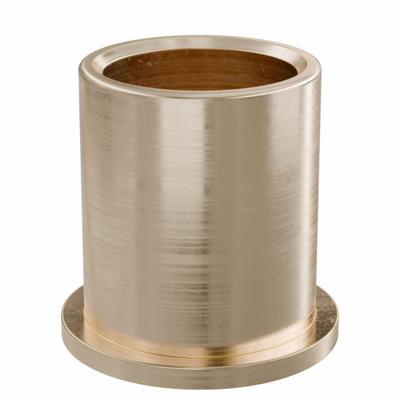 OILITE Flanged Sleeve Bearing: Bronze, SAE 841, 1 in Bore, 1 1/4 in OD, 1 1/2 in Lg - Lubricated General Purpose Metallic Flanged Sleeve Bearings