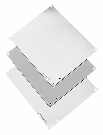 HOFFMAN Interior Panel: Back Panel Panel, 21 in Overall Ht, 17 in Overall Wd, Aluminum - Interior Mounting Panels
