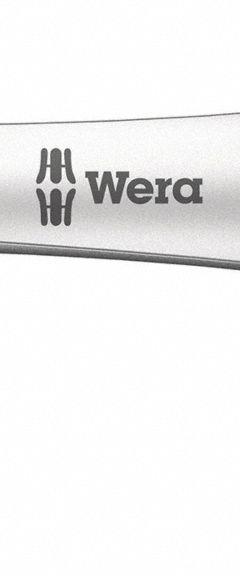 WERA Adjustable Wrench: Steel, Satin Chrome, 7 13/32 in Overall Lg, 5/8 in Jaw Capacity (MPN 05020103001). Key specifications — attr309359: Satin Chrome; attr324924: WERA; attr309358: Steel.