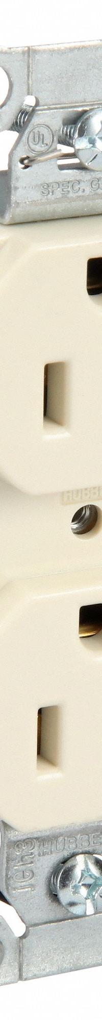 HUBBELL Receptacle: Duplex, 5-20, Light Almond, 125V AC, 20 A, 2 Pole / 3 Wire (MPN IG20CRLA)