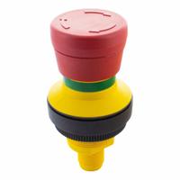 MURRELEKTRONIK Emergency Stop Push Button: Non-Illuminated, Mushroom Head Profile, Non-Metallic, 2NC (MPN 69101). Key specifications — Brand: MURRELEKTRONIK; Action: Maintained; Push Button Material Type: Non-Metallic.