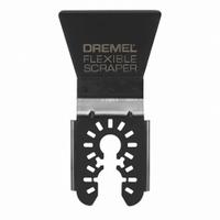 DREMEL Oscillating Scraper Blade: Flex, 2 in Blade Wd, 3 3/4 in Blade Lg, Steel, Starlock Connection (MPN MM610U). Key specifications — attr1097510: Flexible; attr1097500: Rectangular; attr1097522: DREMEL.