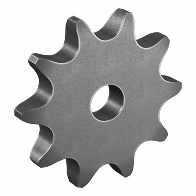TRITAN Roller Chain Sprocket: No Hub, For Single Strands, 80, 10 Teeth, 3.236 in Pitch Dia - Size 80 Plain-Bore Roller Chain Sprockets