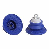 SCHMALZ Vacuum Pad Assembly: Bellows, 1.5 Folds, G1/4 in, 67 mm Pad Dia, NBR, Blue, 60 A, SAB (MPN 10.01.06.00805). Key specifications — attr1019101: 10.01.06.00805; attr1019103: SCHMALZ; attr1019107: 60 A.