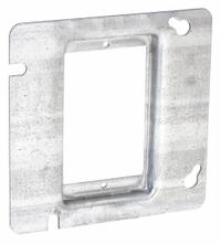 RACO Plaster Ring: Raised, 1/2 in Raised Ht, Steel, 4.69 in Overall Lg, 4.69 in Overall Wd (MPN 837). Key specifications — Brand: RACO; Material: Steel; Cover Design: Raised.