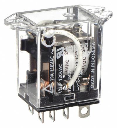 OMRON Flange Mount Relay: Surface (Top Flange) Mounted, 10 A Current Rating, 24V DC - Surface-Mounted Relays