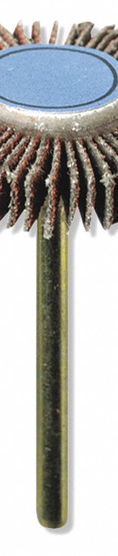 DREMEL Flap Wheel: Flapwheel Sanding Bit, Emery, 120 Grit, Std Screw, Fiberglass/Wood, Flap Wheel (MPN 505). Key specifications — attr1097290: Standard Screw; attr1097294: Emery; attr1097295: Wood; attr1097302: DREMEL.