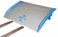BLUFF Dock Board: 15,000 lb Load Capacity, 48 in Overall Lg, 72 in Overall Wd, Diamond Treadplate (MPN 15SB7248). Key specifications — Material: Steel; Brand: BLUFF.