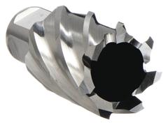 SLUGGER BY FEIN Annular Cutter: 1 1/4 in Cutter Dia, 1 in Max Cutting Dp, Bright, Cobalt (MPN 63134317007). Key specifications — attr253884: No; attr253885: Bright; attr253886: Cobalt; attr253887: Weldon Flat; attr253888: Fractional Inch; attr277149: SLUGGER BY FEIN.