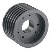 APPROVED VENDOR V-Belt Pulley: B74, 6 Groove, 7.75 in OD, Bushed Bore, SF, Quick Detachable (MPN 6B74SF). Key specifications — Pulley Industry Number: B74; Pitch Diameter: 7.4 in (5L, B); For Belt Section (broad, with similar types): 4L, A, or AX.