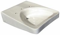AMERICAN STANDARD Wheelchair Bathroom Sink: Wheelchair Users, White, Vitreous China, 3 Faucet Holes (MPN 9140013.020). Key specifications — Series: Wheelchair Users; Includes: Front Overflow, Concealed Arm Support; Color: White; Brand: AMERICAN STANDARD; Sink Type: Bathroom; Material: Vitreous China; Sink Material: Ceramic.