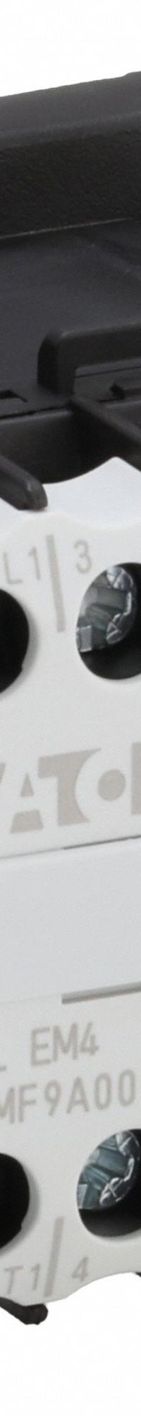 EATON Miniature IEC Magnetic Contactor: Non-Reversing, 4 Poles, 4NO Contacts, 9 A, 120V AC Coil (MPN XTMF9A00A). Key specifications — attr945107: EATON; attr972381: Yes.