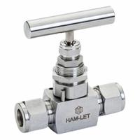 HAM-LET Plumbing Needle Valves: Inline Valve Body, 316 Stainless Steel, Screw-In Bonnet, FNPT x FNPT (MPN H-99S-00-SS-L-V-3/8). Key specifications — For Media: Liquid; Standards: ISO 15848-1; Brand: HAM-LET; Valve Series: H99; Stem Type: V-Stem; Connection Gender - Side 2: Female; Connection Gender - Side 1: Female; Connection Type - Side 1: NPT.