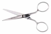 KLEIN TOOLS Scissors: Right-Hand, 5 1/4 in Overall Lg, Straight, Steel, Fine, Silver (MPN G405LR). Key specifications — attr308500: Steel; attr308502: Silver; attr308505: Right-Hand; attr308522: Fabric; attr324896: KLEIN TOOLS.