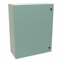 HAMMOND Electrical Enclosure: Steel, 30 in x 24 in x 10 in, NEMA 12/3R/4, Solid Cover, Hinged (MPN EN4SD302410GY). Key specifications — Closure Method: 1/4-Turn Latch; Brand: HAMMOND; Knockouts: Not Included.