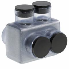 POLARIS Multitap Connector: 2 Port, Double-Sided Entry, 6 AWG – 600 kcmil Wire Size, Clear (MPN IT-600CB). Key specifications — Body Material: Aluminum; Brand: POLARIS.