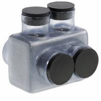 POLARIS Multitap Connector: 2 Port, Double-Sided Entry, 6 AWG – 600 kcmil Wire Size, Clear (MPN IT-600CB). Key specifications — Body Material: Aluminum; Brand: POLARIS.