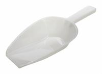 Scoop: Non-Sterile, HDPE, 350 mL Capacity - mL, 11 7/8 fl oz Capacity - oz, 30.48 cm Overall Lg (MPN 607135). Key specifications — Standards: FDA Grade Material; Color: White; Product Type: Scoop; Brand: APPROVED VENDOR.