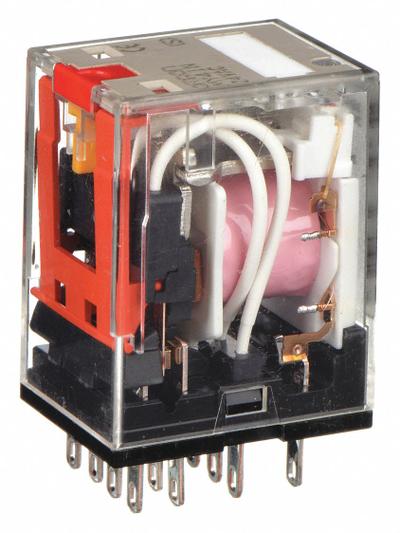 OMRON General Purpose Relay: Socket Mounted, 5 A Current Rating, 24V AC, 4PDT - Socket-Mounted Relays