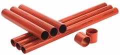 FLEXTECH Straight Hose: 2 1/2 in Hose Inside Dia., 12 ft Hose Lg, Red, Silicone, Silicone (MPN HT40-250). Key specifications — Hose Cover Material: Silicone; Hose Color: Red; Temp. Range: -65° to 450°F; Hose Tube Material: Silicone; Brand: FLEXTECH.