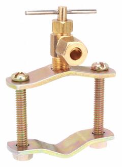 ANDERSON METALS Nonself-Piercing Saddle Valve: Brass, Fits 1/2 in – 3/4 in Tube Dia, -30°F to 250°F (MPN 4GU26). Key specifications — Brand: ANDERSON METALS.
