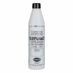 HACH Conductivity Standard Solution: 500 mL Volume, Liquid, 0.05% Concentration, Bottle, Solution, 1 (MPN S51M004). Key specifications — Brand: HACH; Chemical Family Type: Solution; Concentration: 0.05%; Container Type: Bottle; Form: Liquid; Manufacturer Part Number: S51M004; Product Type: Conductivity Standard Solution.
