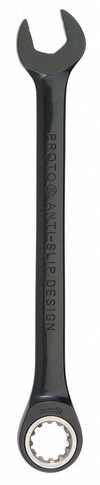 PROTO Combination Wrench: Alloy Steel, Black Chrome, 9 mm Head Size, 6 in Overall Lg, Offset, Hex (MPN JSCRM09). Key specifications — attr309600: 9 mm; attr309611: Black Chrome; attr309610: Alloy Steel; attr309604: No; attr309612: No; attr309613: No; attr309615: No; attr324932: PROTO.