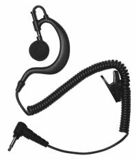 EARPHONE CONNECTION Listen-Only Earpiece: Fits Universal, Ear Hook, Black, 3.5 mm Std (MPN EP1BC). Key specifications — Connector Type: 3.5 mm Standard; Compatible Radio Series: Universal; Push To Talk: No; Manufacturer Part Number: EP1BC; Brand: EARPHONE CONNECTION.