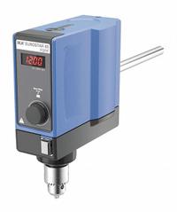 IKA Overhead Mixer: 2,000 RPM Max Speed, 60 N-cm, 50,000 cps Max Viscosity, 40 L Volume, 8.6 lb Wt (MPN 0004446001). Key specifications — Voltage: 115V; Maximum Torque: 60 N-cm; Mixing Speed Type: Variable; Brand: IKA; Display Type: Digital.
