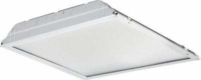 LITHONIA LIGHTING Recessed Troffer: 2 ft Lg, 2 ft Wd, 3,700 lm, 3500K, 40 W - 2 ft. x 2 ft. LED Flat Panels & Troffers