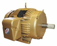 BALDOR General Purpose Motor: Rigid Base Mount, Totally Enclosed Fan Cooled, 7 1/2 hp, 230/460V AC (MPN EM3770T). Key specifications — Brand: BALDOR; Nameplate Voltage @ 60 Hz: 230/460V AC; Full Load Current @ 60 Hz: 19/9.5 A; Nameplate RPM @ 60 Hz: 1,770 RPM; Motor Enclosure: TEFC.